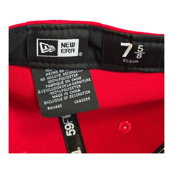 Perfect Game x New Era 59Fifty Baseball Cap Hat Red & White Fitted Size 7 5/8 - Picture 11 of 12